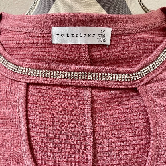 Retrology Blouse - 3 Women’s Berry Color Blouses. NWT. Sizes 1XL and 2XL - Picture 4 of 6